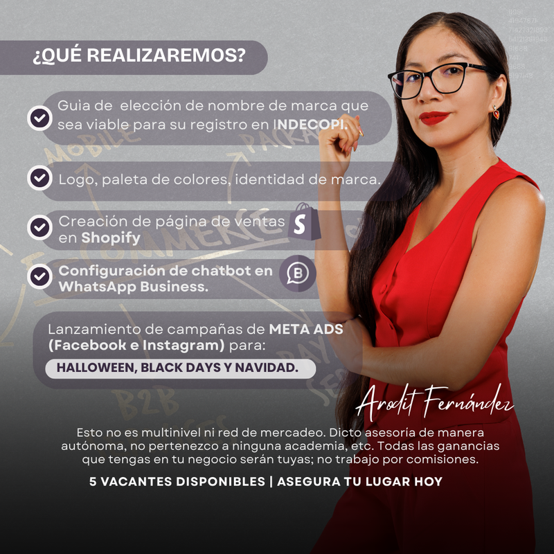 MENTORÍA INTENSIVA DE 3 MESES: APRENDE A VENDER EN HALLOWEEN, BLACK DAYS Y NAVIDAD